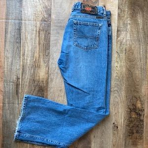 Vintage lucky boot leg denim jeans